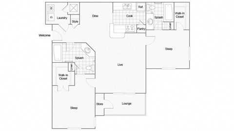 Burlington Floorplan at ReNew Sugar Hill, Sugar Hill, 30518